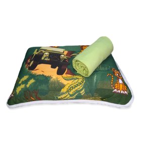 Jogo de lençol Infantil Vivaldi Kids Solteiro 2 peças safari divertido