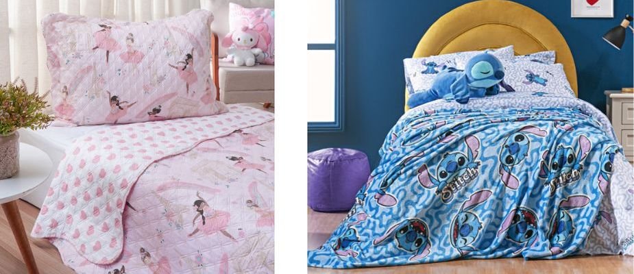 Como combinar lençóis e cobre-leitos com estampas diferentes?