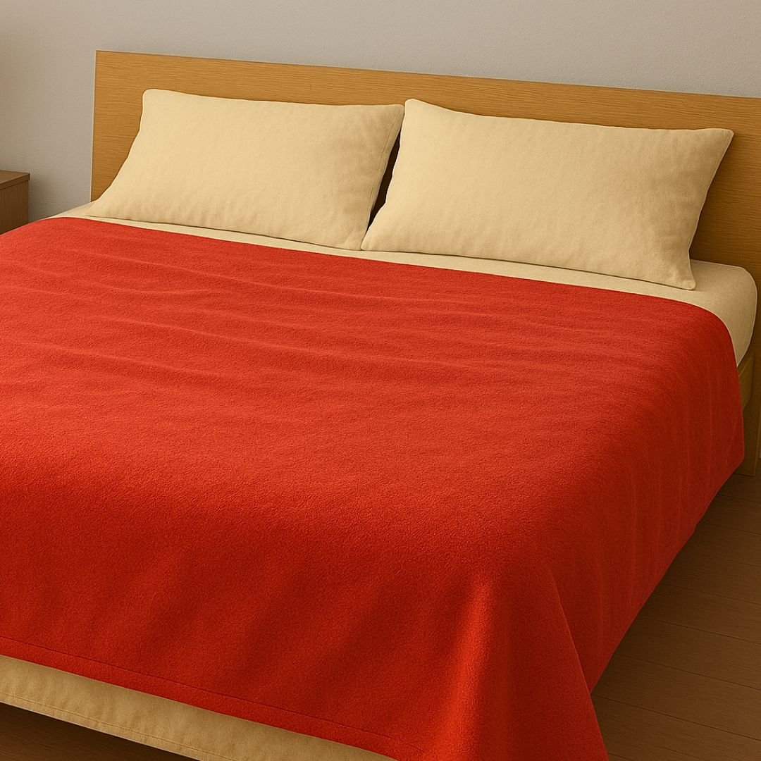 Manta Coral Fleece Casal Vermelho | Enlevolar