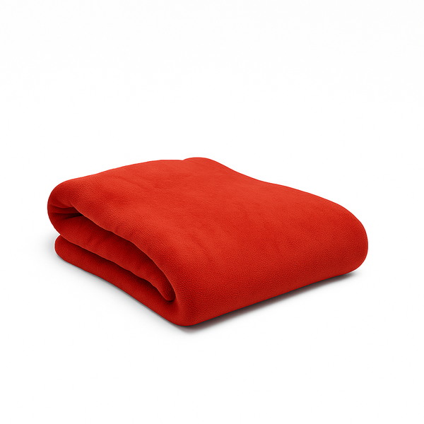 Manta Coral Fleece Casal Vermelho | Enlevolar