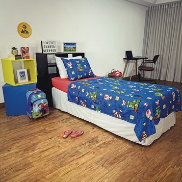 357x357 jg de cama super mario